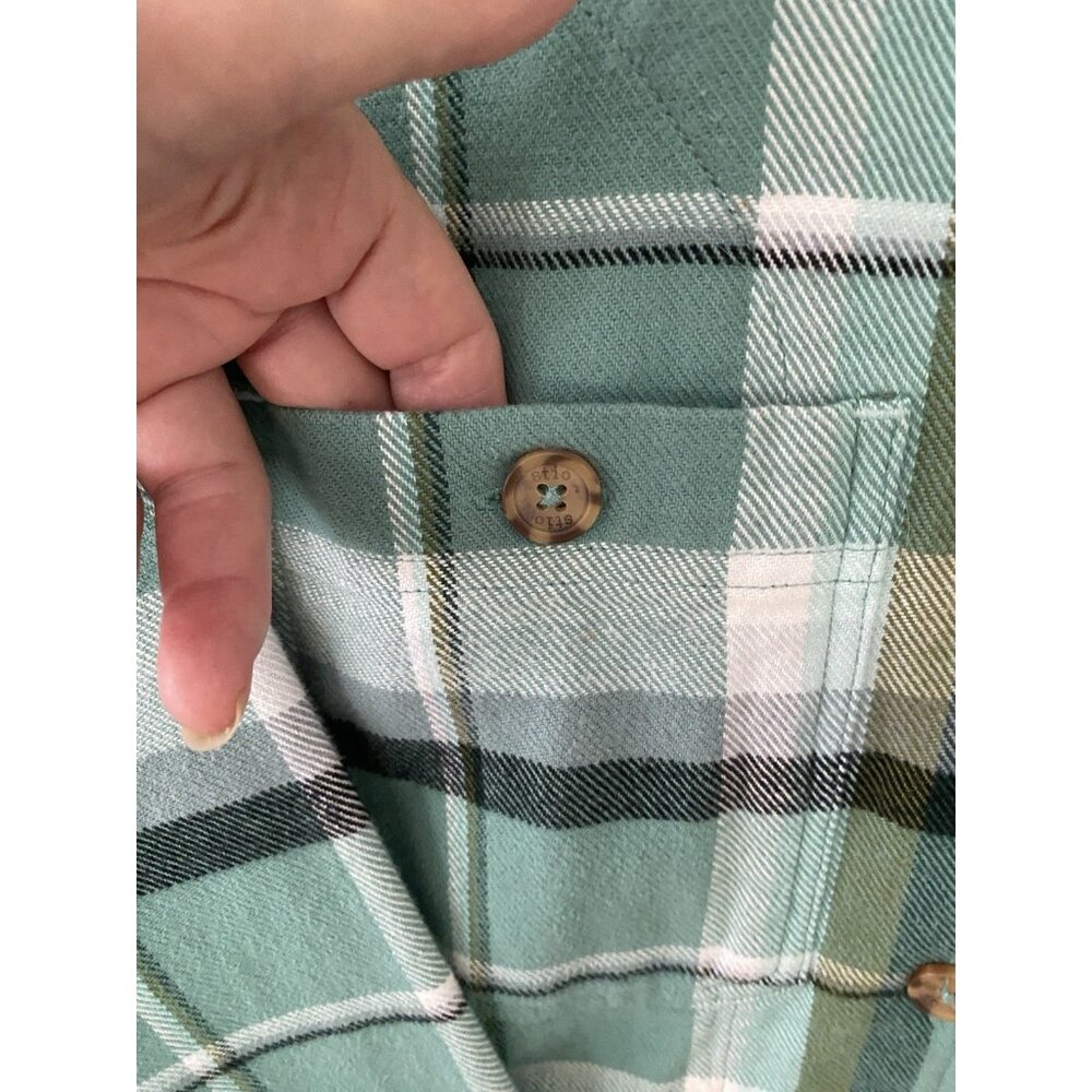 Stio Women’s Size large plaid Heavy flannel unlined jacket - Picture 2 of 11